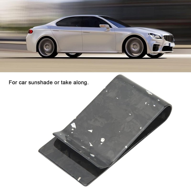 woobles Car Sun Visor Clip, Lightweight and Stylish Multifunction Flexible Money Clip for Men and Women (Gold) - Image 1